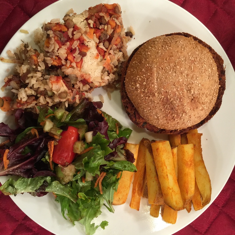 Bean Burgers and Fries BY DOROTHY GREET